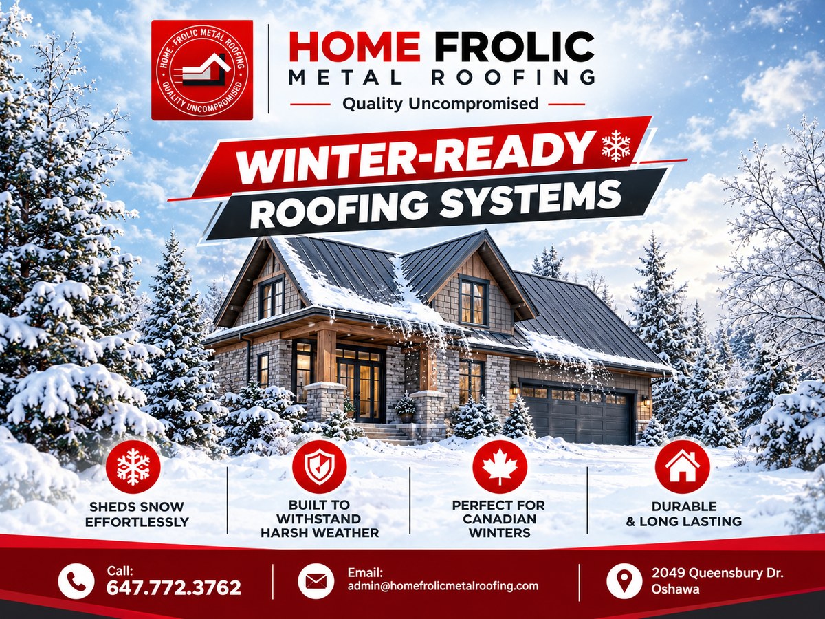 Home Frolic Metal Roofing winter-ready roofing promotion